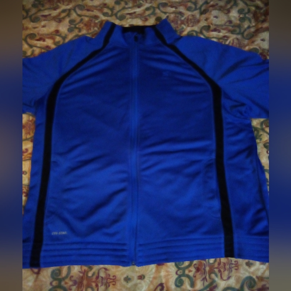 Starter Dry-Star Men's Athletic Training Performance Track Jacket Coat XL Blue